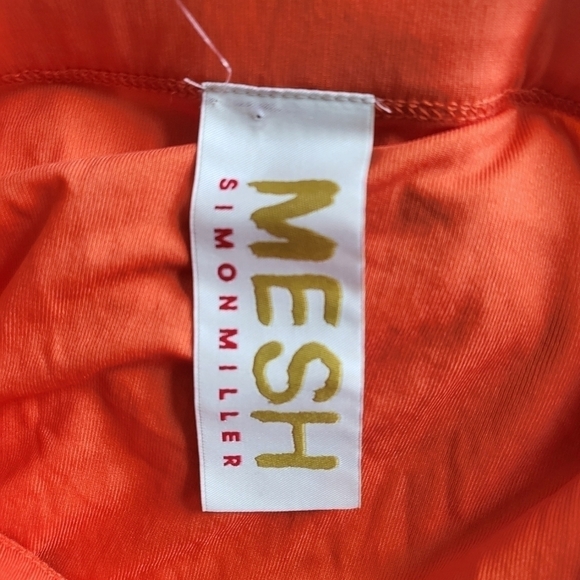 New Simon Miller MESH Stretch Pluto Sunset Orange Maxi Skirt/Swim Cover-Up XS - Picture 16 of 17